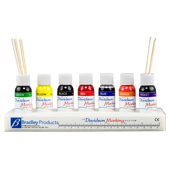 Davidson Marking System© 7-Color Set of 1 oz. (30ml) dyes – Bradley ...